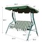 Costway 3 Seats Patio Backyard Canopy Steel Frame Swing Glider Hammock Cushioned